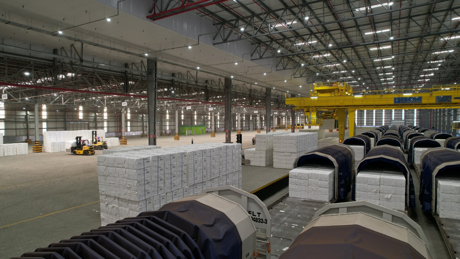 Suzano quebra recorde histórico com mais de 5,8 milhões de toneladas de celulose embarcadas no Porto de Santos